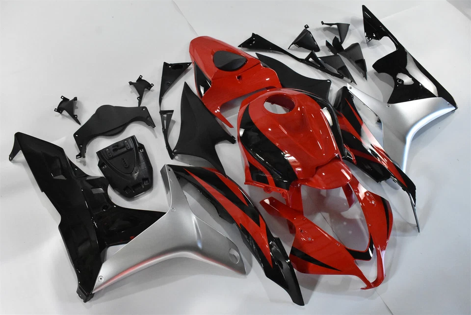 Kit de carenado de inyección rojo negro para carrocería ABS Honda CBR600RR 07 08 2007 2008 Foto 2 de 4
