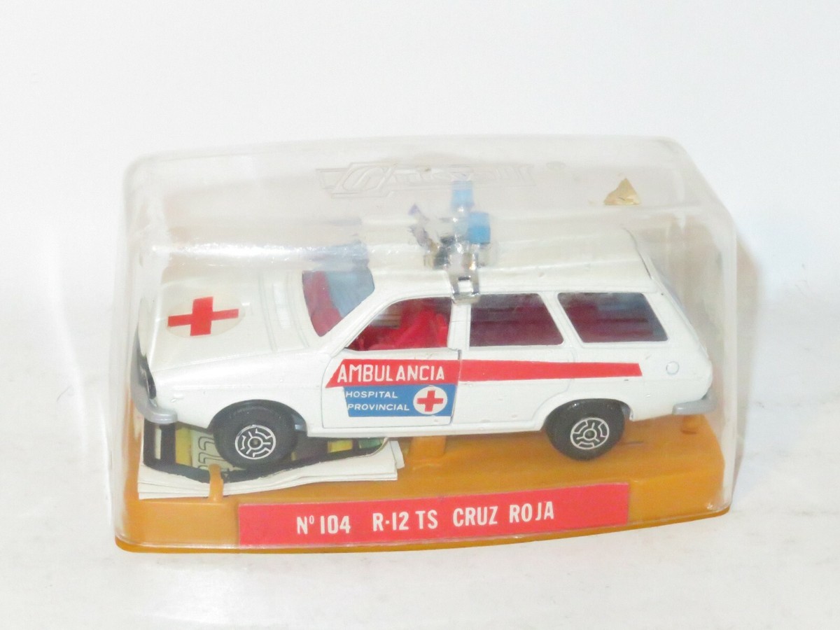 〈GUISVAL〉ルノー12 TS Cruz-Roja Ambulancia Guisval - 1970`s Made in Spain - Renault R-12 TS Familiar