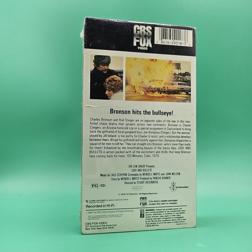 Love And Bullets VHS VCR Video Tape Charles Bronson Sealed Vintage VHS Tape NEW - Picture 2 of 3