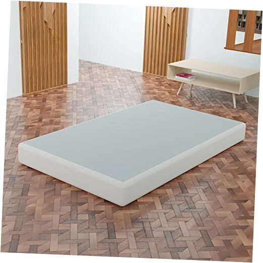 4.5-Inch Sturdy Wood Box Spring for Mattress Support Durable Easy to Assemble  