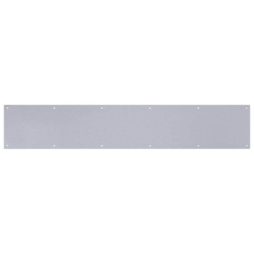 6x34 Aluminum Door Kickplate Silver Shield NEW - Easy DIY Install Protect Walls