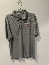 NEW Men&rsquo;s Stanford University Striped Champion Polo