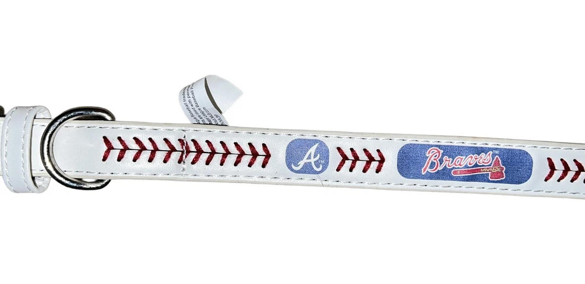Leather baseball cheap dog collar