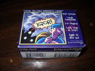 Igor: The Mad Scientist's Lament