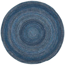 SAFAVIEH Braided Collection BRD851N Handwoven Navy Rug