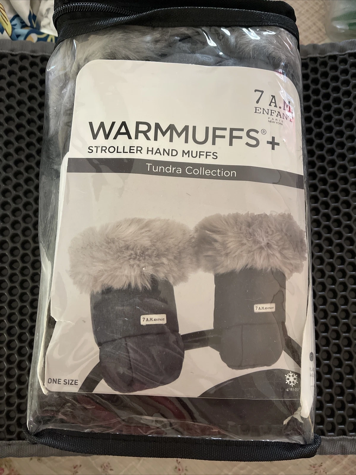 7AM Enfant Warmmuffs Stroller Hand Muffs Faux Fur New (Cr66.D5)