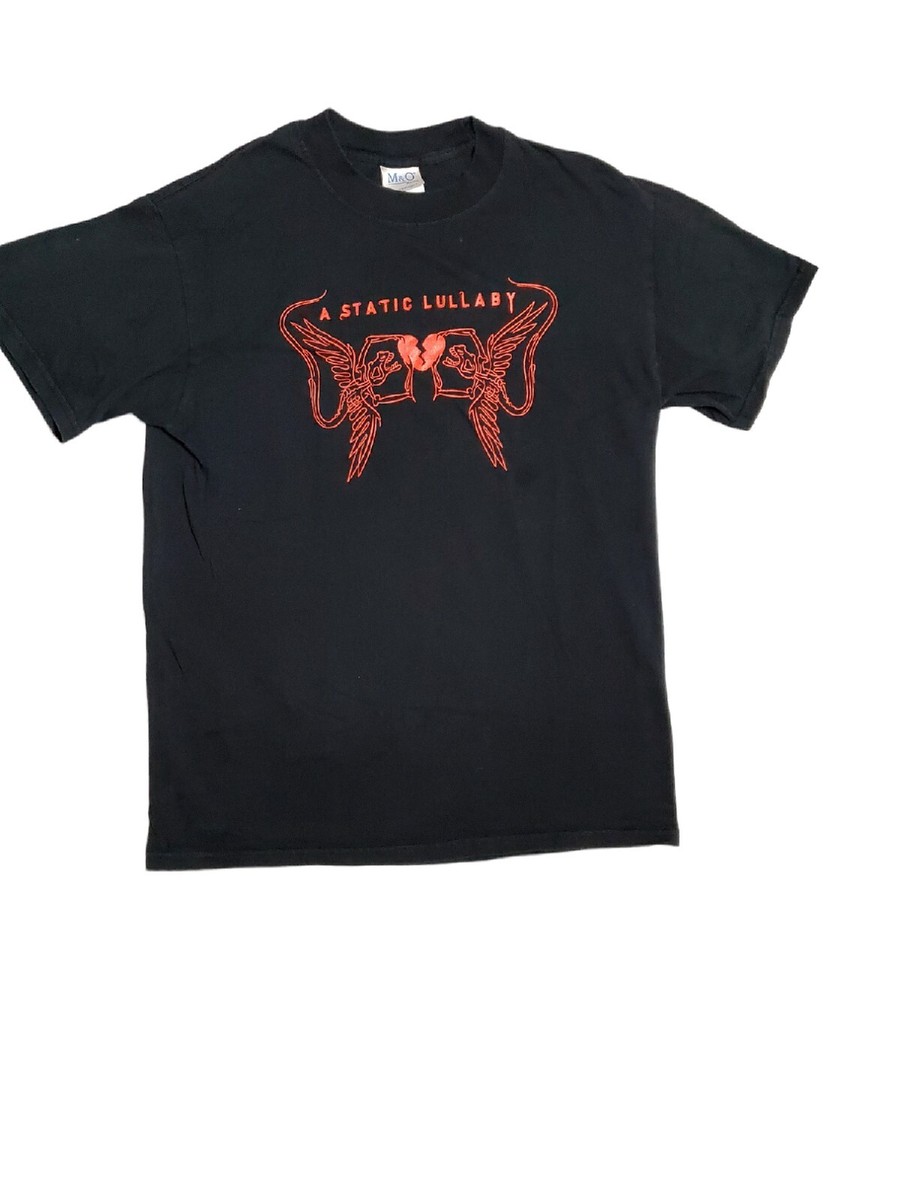 in the attic archive t-shirts y2k 英字 平成 Vintage Y2K A Static Lullaby Band T-Shirt Men's Size Medium