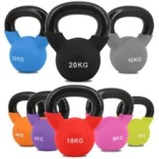 Kettlebell in neoprene 2-24 kg pesi in ghisa forza esercizio allenamento fitness