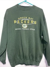 Vintage Green Bay Packers NFL Rare Sweatshirt 90s Logo Athletics Embroidered