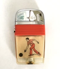 Scripto VU Vintage Lighter Bowler Ready to Bowl Strike