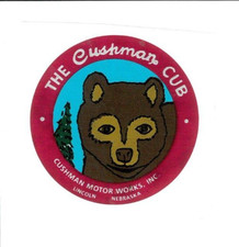 Cushman Cub Decal Gas Engine Motor