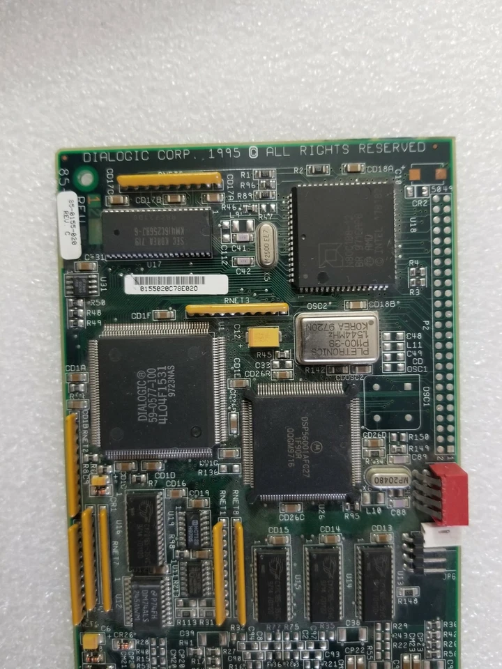 Rare Dialogic Corp 85-0155-020 Rev C D/21D 2-Port Voice Board (Fresh Pull) - Image 4 of 4