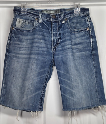 Buckle BKE Jean Shorts Mens 30 Tyler Straight Leg Cut Off Medium Wash Denim