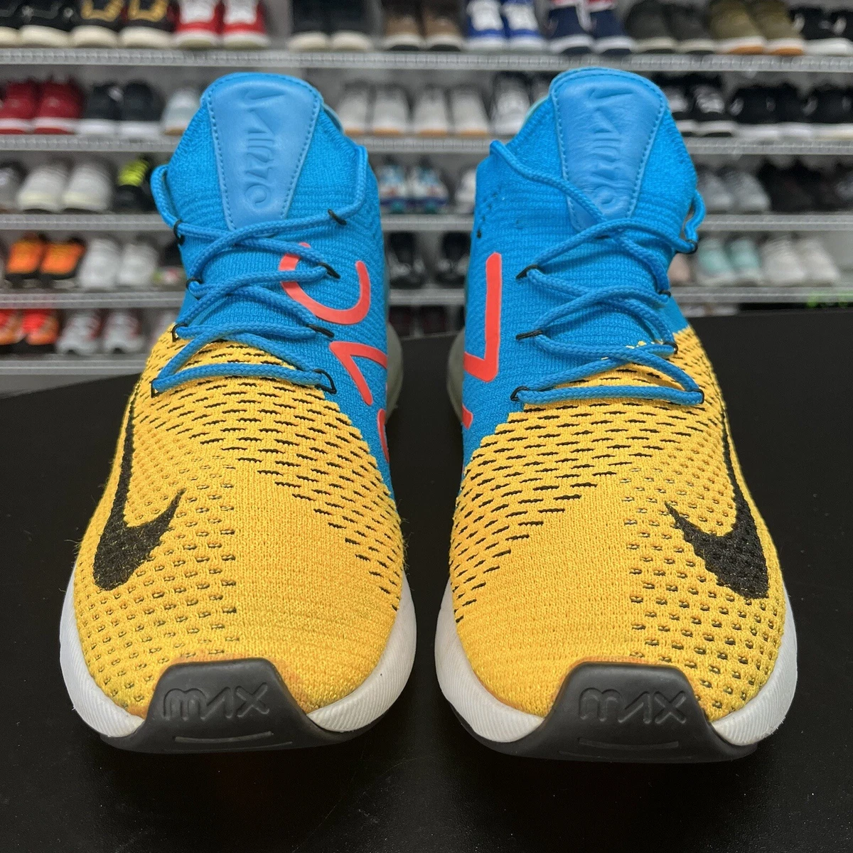 Air max 270 flyknit blue orange top