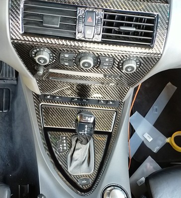 12Pcs Carbon Fiber Gear Shift Panel Cover Set For BMW 6 Series E63 