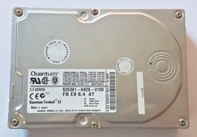 6.4 GB IDE Quantum Fireball EX64A751 S26361-H426-V100 HDD P-ATA REV 01-M 3,5''