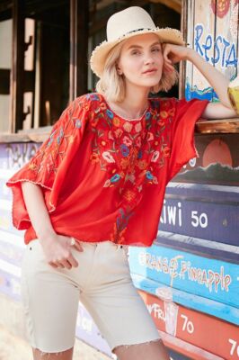 Johnny Was Lombriga Cupra Blouse......Beach Ready! Reduced! 115.99