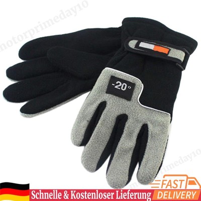 Warme Fleece -Winterhandschuhe winddichte Fahrradhandschuhe volle Fingerhandschu