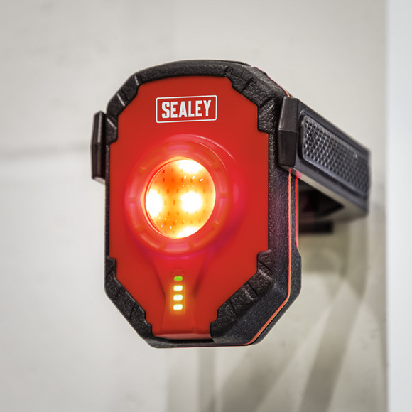 Sealey Led315 Luce da Lavoro Ricaricabile 15W Cob LED Garage Officina Torcia - Miniatura 6