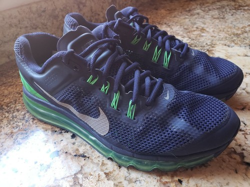 Nike Mens Air Max 2013 Running Shoes Blue [554886 430] Mesh Waffle Skin  (Sz. 10) | eBay