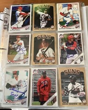 WASHINGTON NATIONAL MINOR LEAGUE TEAM SET SIGNED AUTOGRAPHED CARDS