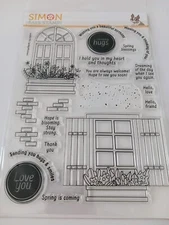 Simon Says Stamp  - Clear Photopolymer Stamps - Spring Windows - NEW