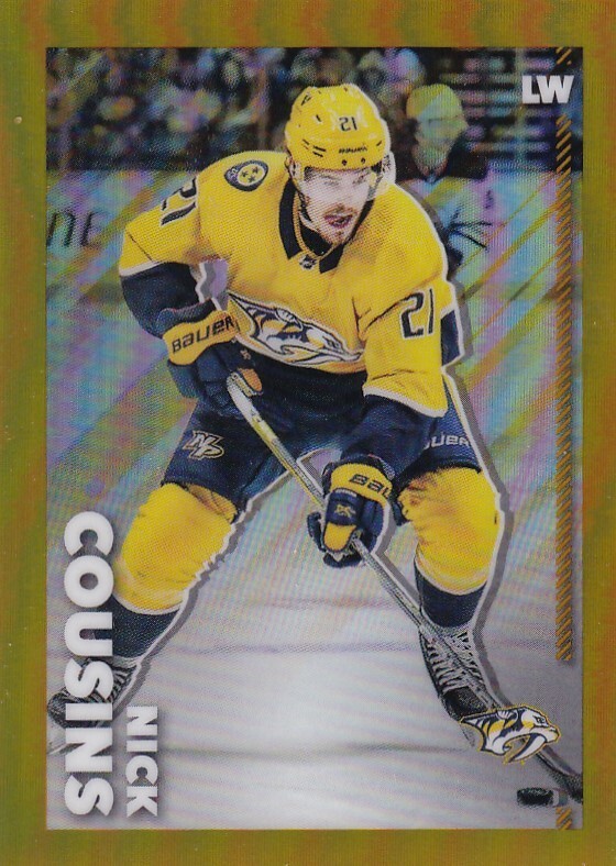 2022-23 Topps Chrome NHL Gold Sticker #286 Nick Cousins - Nashville /50 MADE