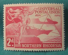 1949 Northern Rhodesia-2d  75th Anniv of Universal Postal Union-MH Single
