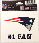 NFL New England Patriots - Multi Use Decal, New (#1 Fan)