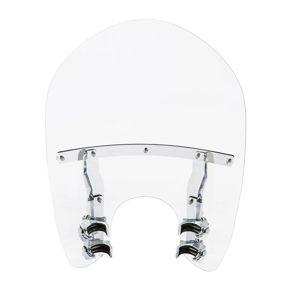 19" Windshield 49mm Clamps Fit For Harley Street Bob FXBB Softail FXST 2018-2025 - Image 3 of 4