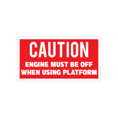 #ad Caution Engine Must be Off Boat Safefty Vinyl Decal 4.25quot; wide x 2.25quot; tall $5.95