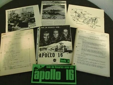 NASA AS-511 APOLLO 16 LAUNCH/SPACE VEHICLE COUNTDOWN "TCP" 1&2 + + + -  NO COVER
