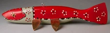VINTAGE 9" FISH SPEARING DECOY ~ FOLK ART FISHING LURE