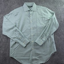 Lauren Ralph Lauren Dress Shirt 16 34/35 Classic Fit Non Iron Green Check Spread