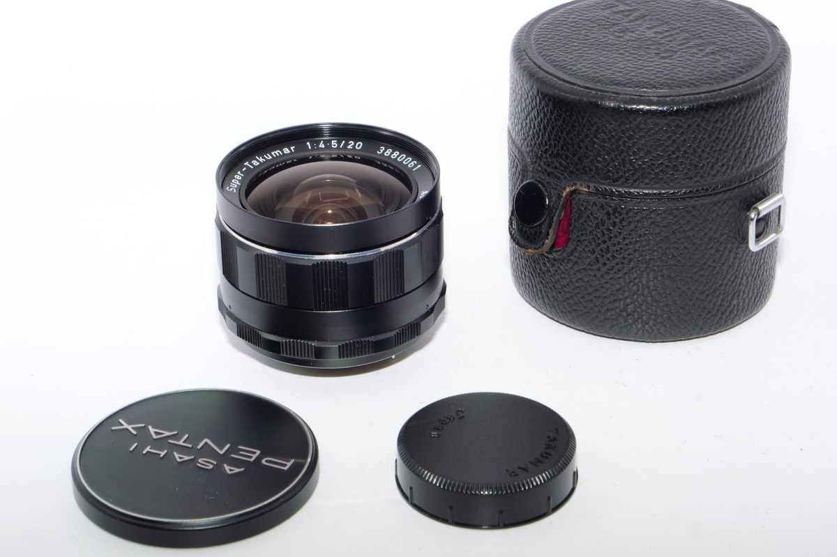 Pentax Super-Takumar 20mm f4.5 Prime Extra Wide Angle Lens. Case