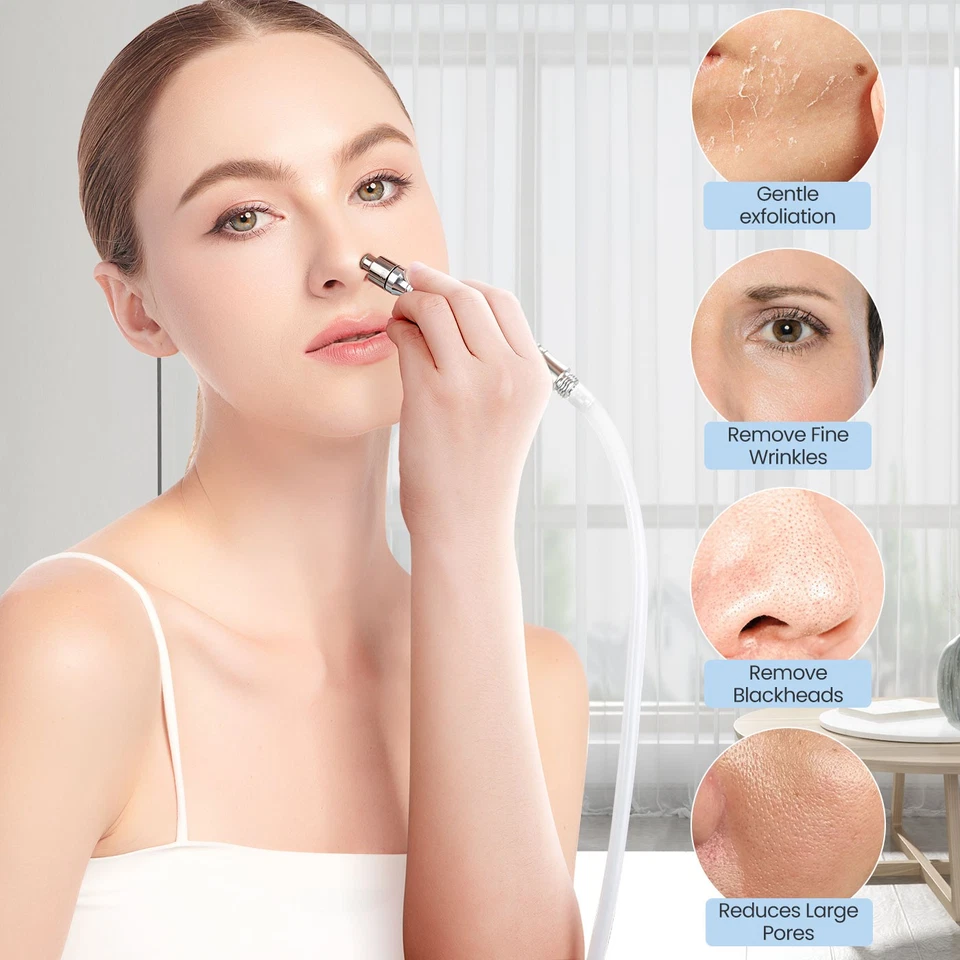 Máquina de cuidados com a pele 3 em 1 para remoção de cravos a vácuo de microdermoabrasão dermoabrasão - Imagem 3 de 4