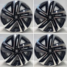 Seat Tarraco 18” KN2 Alloy Wheel Set Refurbished Gloss Black Diamond Cut Genuine