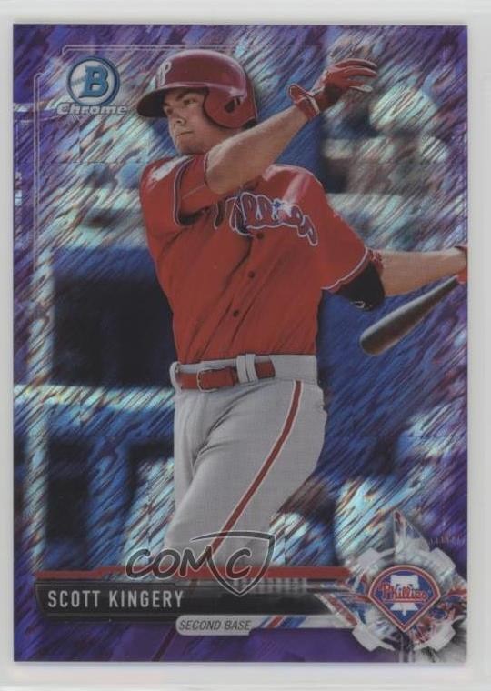 2017 Bowman Chrome Prospects Purple Shimmer Refractor Scott Kingery #BCP174 z5m
