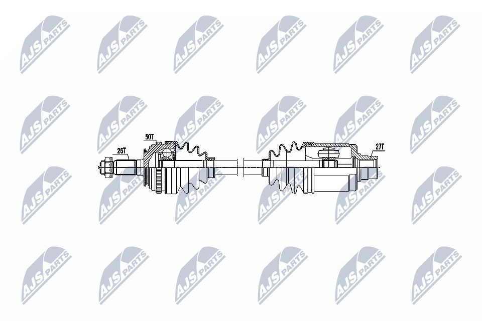 N.T.Y. NPW-HD-045.NTY Drive Shaft for HONDA