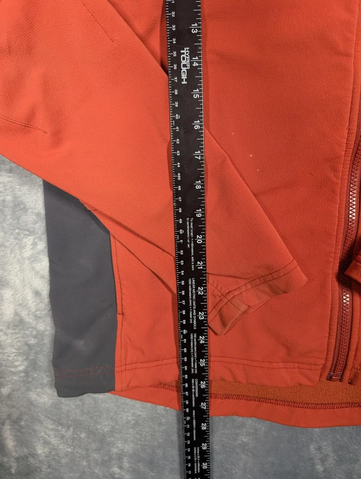 Chaqueta Marmot Softshell Para Hombre Mediana Roja Naranja Gris Forrada de Vellón Cremallera Completa Senderismo Foto 2 de 4