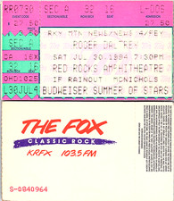 ROGER DALTREY CONCERT TICKET STUB, 7/30/1994, RED ROCKS AMPHITHEATRE