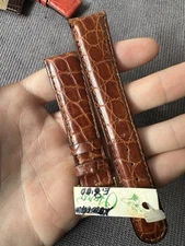 Vintage Watch Strap 20 mm Leather Nos top Quality V62