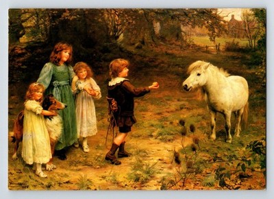 Kunst: Die Medici Gesellschaft. Arthur J. Elsley. 'A Tempting Bait'. Unbestellte Postkarte.