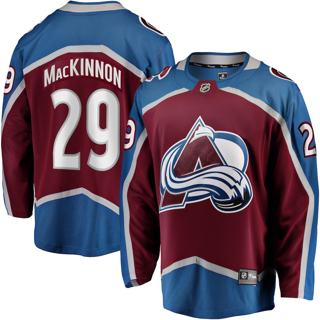 Men's Avalanche 29 Nathan MacKinnon Fanatics Burgundy Home Breakaway Jersey