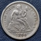 1890 Seated Liberty Dime 10c Better Grade XF #94610