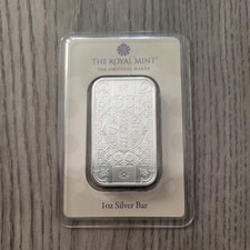  THE ROYAL MINT  The Gothic Crown 1oz Silver Bar .999 in TEP 5k mintage