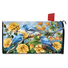Briarwood Lane Bluebirds and Roses Mailbox Cover
