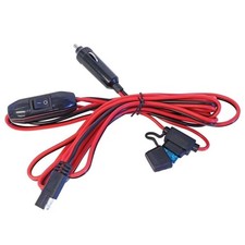 12V 15A Cigarette Lighter Adapter with On/Off Switch, 120 Lead Wire Assembly,