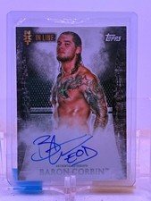 2015 Topps WWE Undisputed NXT in Line AUTO Black SP 06/50 #NA-BCO Baron Corbin