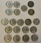 20 Kennedy Half Dollar Lot: (7) 1964 90% Silver & (13) 1965-68 40% Silver